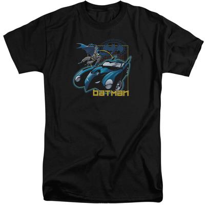 Batman Nice Wheels Mens Tall T Shirt Black Officially Licensed
