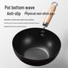 Shibazi Zuo Refined Iron Non-Stick Stir-Fry Pan & Steamer Set
