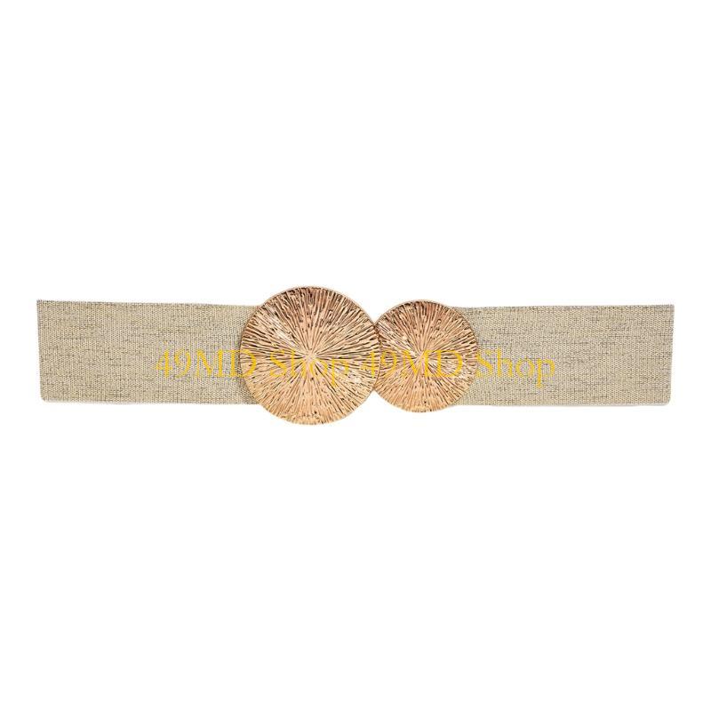 49MD Adjustable Stretch Belt for Women Wide Waist Cincher Sash for Waist Sizes золотой