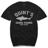 Quints Shark Jaws Inspired Unisexs T Shirt Stephen Spielberg Amity Island Unisexs Top Tees