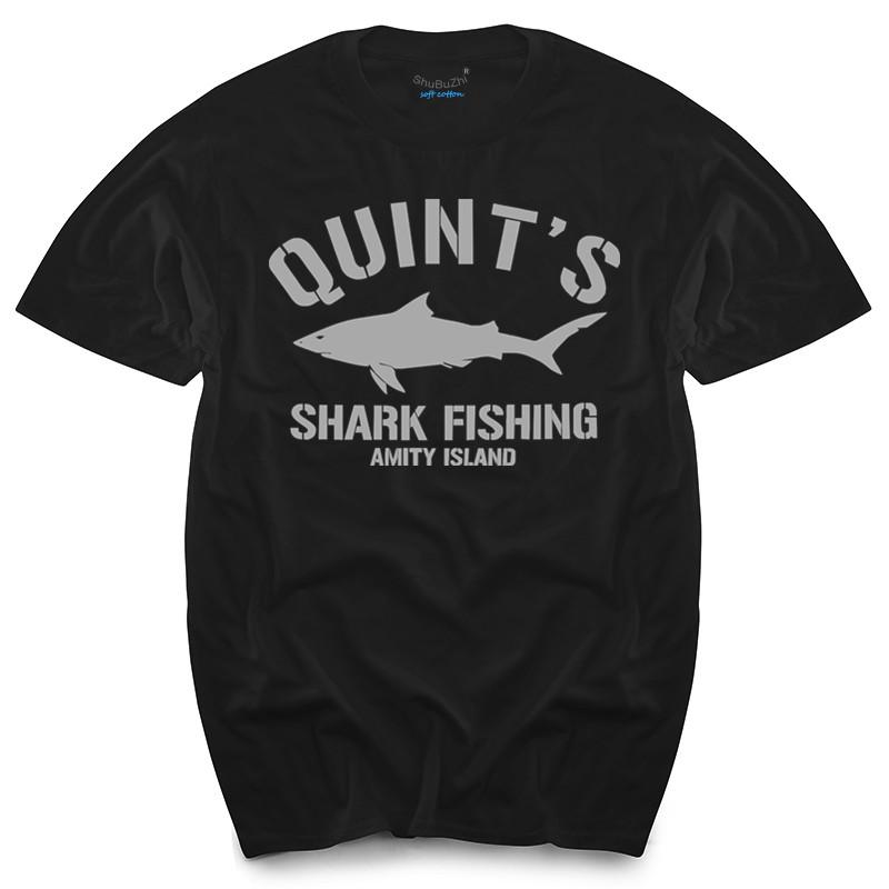 Quints Shark Jaws Inspired Unisexs T Shirt Stephen Spielberg Amity Island Unisexs Top Tees
