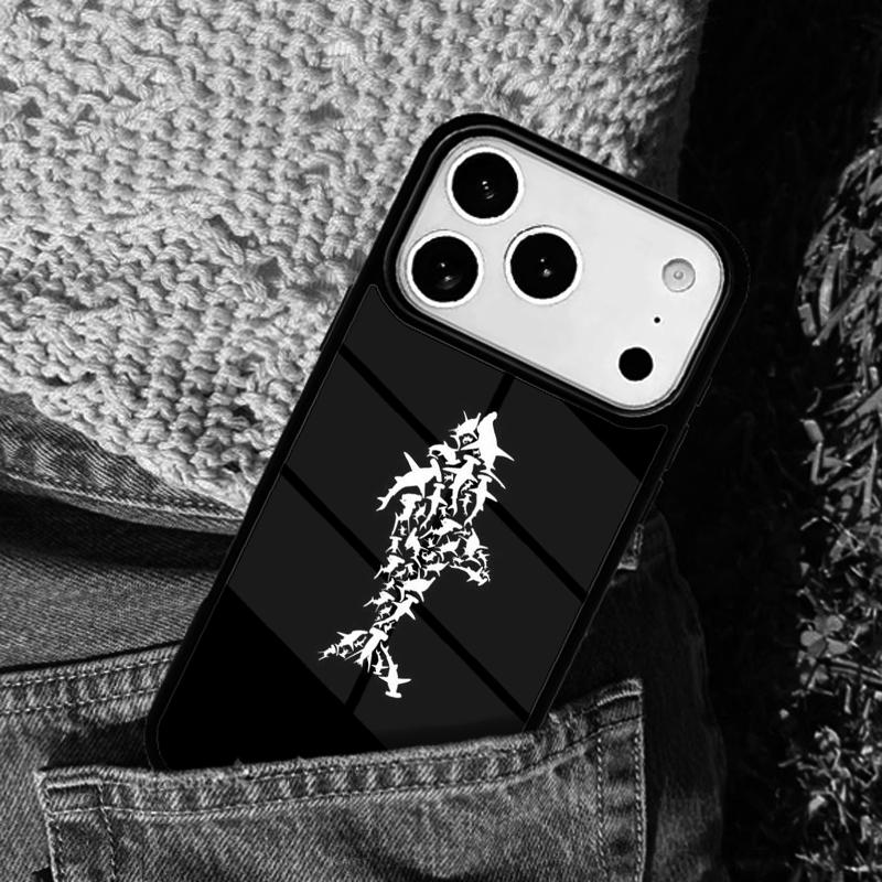 Love Shark soft Phone Case For iPhone 17 AIR 16 Pro Max 15 14 Pro 11 12 13 Shockproof Silicone Cover