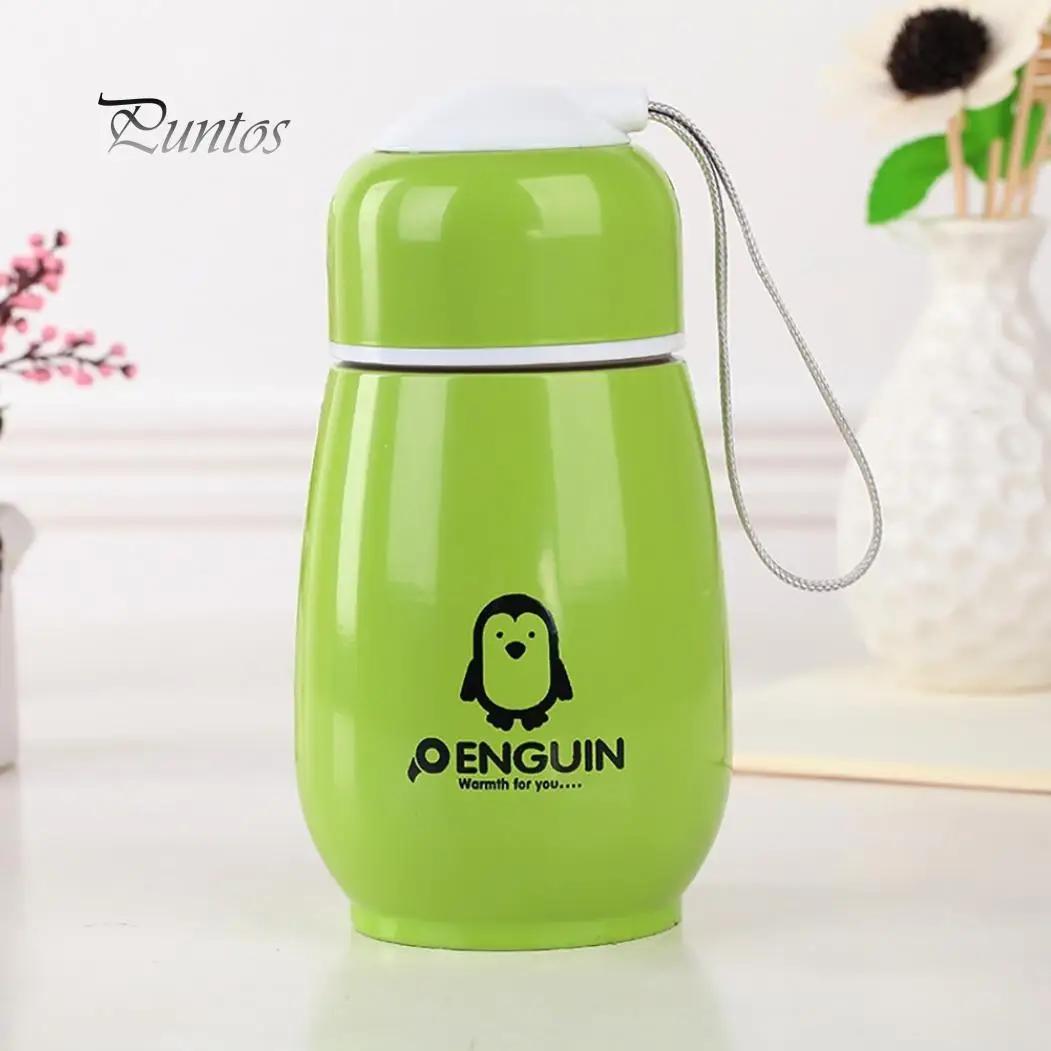 

1 шт. 300 мл термос для улицы термокружка пингвин кофе спортивная бутылка для воды кружка approx. 300ml зелёный