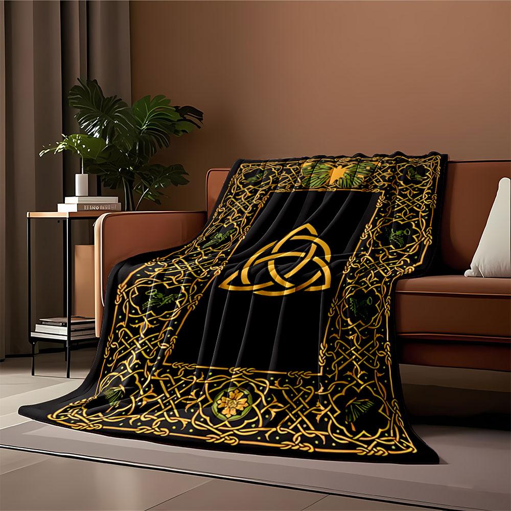 Celtic Knot Design Blanket for All Seasons Blanket Lunch Break Throw Gift