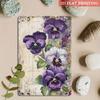 Vintage Metal Flower Wall Art Poster, 20x30cm Decorative Home Garden Sign