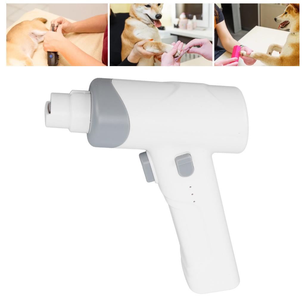 Pet Nail Grinder Speed USB Rechargeable Painless Paws Grooming Automatic Cat Nail Trimmer for Large Medium Small Dogs