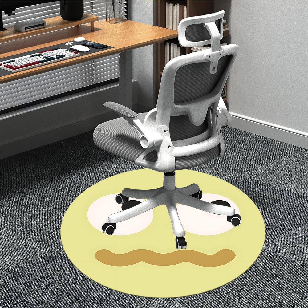 

1pc Mustache Face Chair Carpet for Office, Perfect for Office, Holiday Party Decoration Choice yy260314097 80cm by 80cm