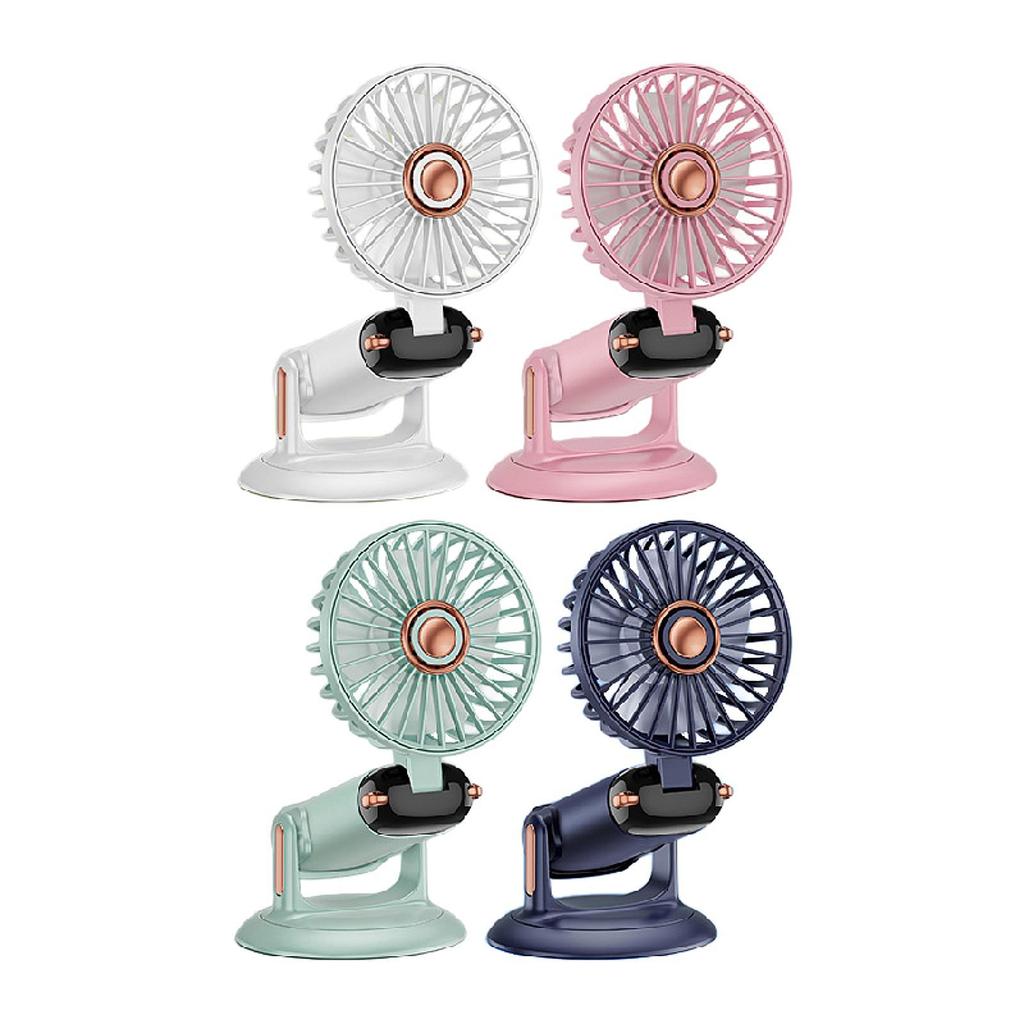 Desk Fan Powerful Digital Display Air Circulators Fan Desktop Cooling Fan Handheld Fan Quiet for Office Bedroom Home Outdoor Car