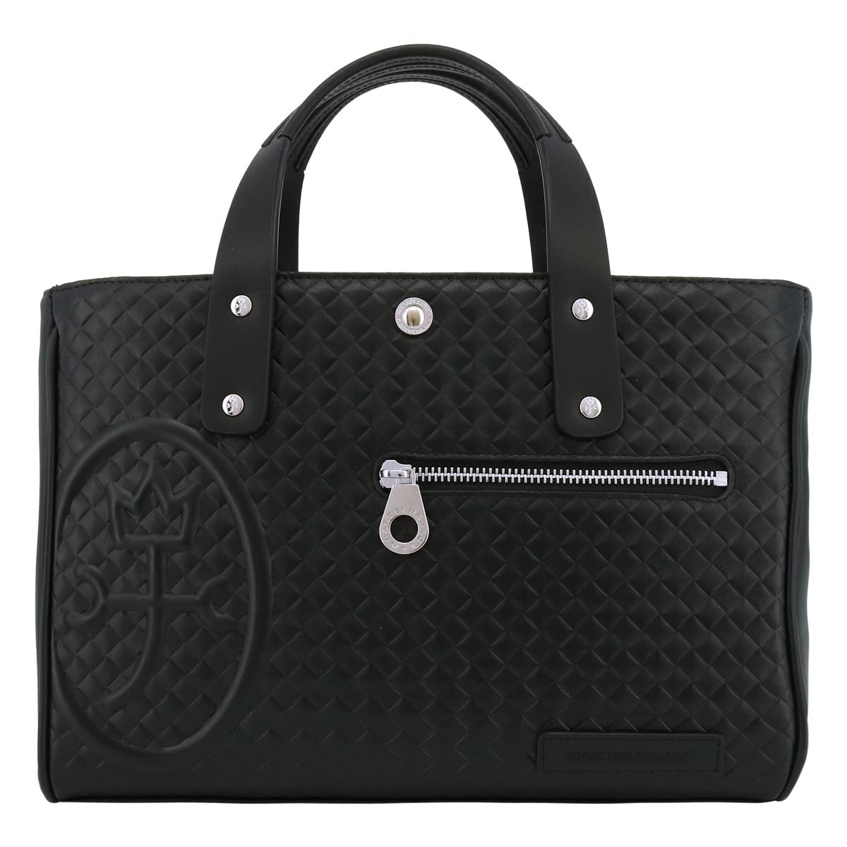 

Tote Bag Genuine Leather 047522 Garbo Driving Tote Cowhide Black [Castelbajac] Men s [01]