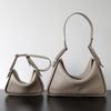 Genuine Leather Pillow Shape Tote Bag Women Soft Full-Grain Cowhide Large Capacity Crossbody Shoulder With Magnet