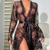 "Sexy Mesh Lace See-Through Nightdress: European & American Lingerie Pajamas"