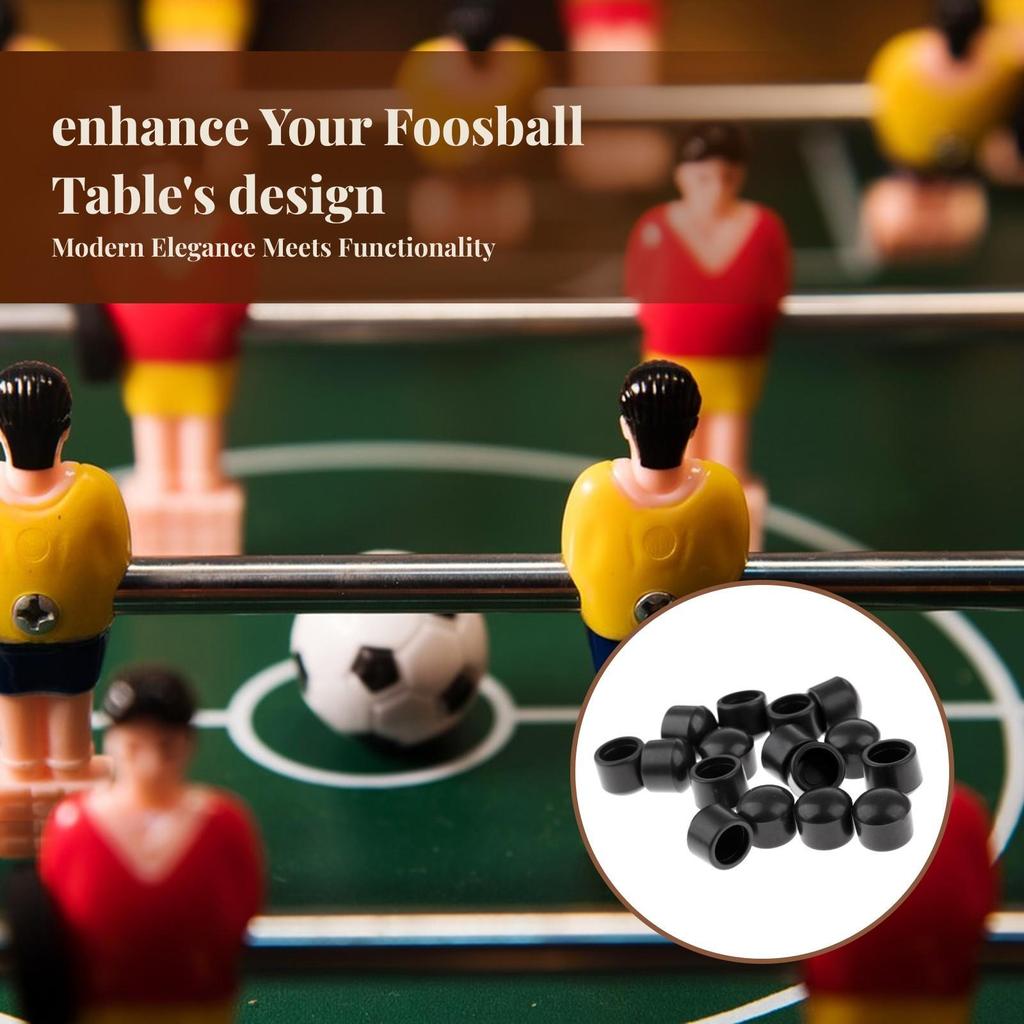 16 × FOOSBALL Machine Rod End Caps, Table Football Rubber Caps 1/2 Inch