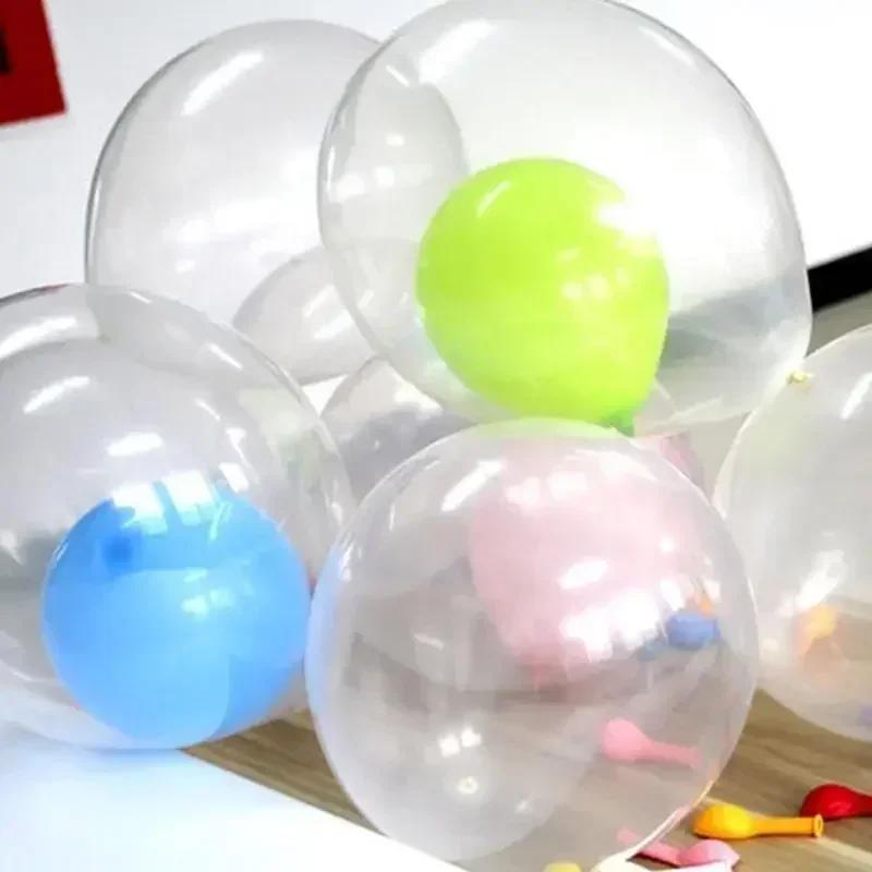 30Pcs Transparent Latex Balloons Decor Suitable For Wedding Decoration The Bathroom Can Also Be Beautiful And Atmospheric