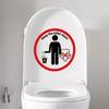 Funny Wall Sticker Bathroom Toilet Decor Living Room Cabinet Refrigerator Home Decoration Decals Stickers