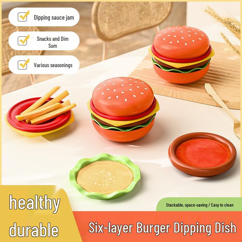 High-Value Creative Burger Bone Disposal Plate for Home Dining