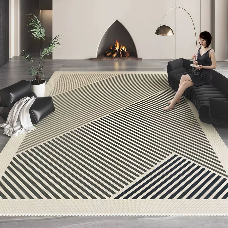Nieuw Eenvoudig Geometrisch Kristal Stapel Woonkamer Tapijt Huis Slaapkamer Kantoor Entree Vuilbestendig Antislip Tapijt