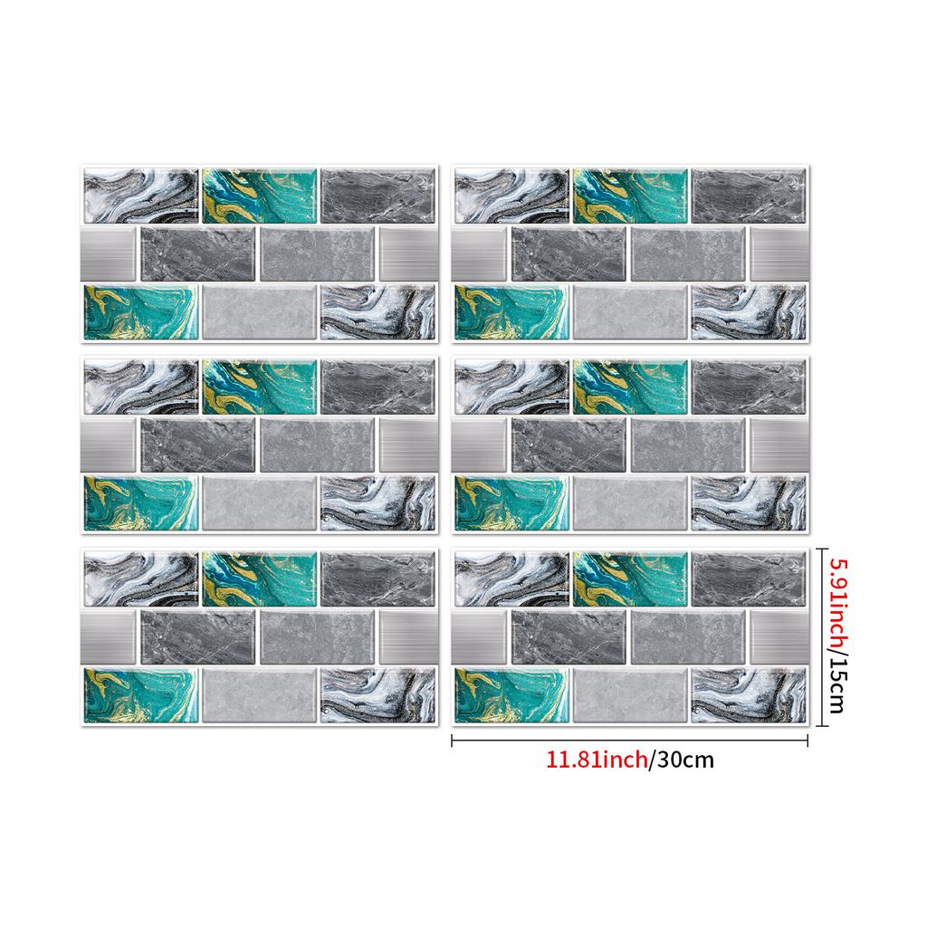 Industrial Style Retro American Tile Sticker, Self-Adhesive Waterproof Pvc Wall Decoration Kitchen Bedroom Wall Sticker Wallpaper