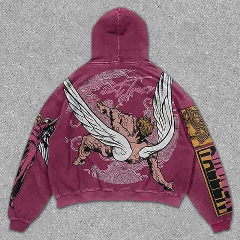 Spring and Autumn American Retro Skull Skull Skeleton Series 3D Digital Printing Trend Hoodie Sweater