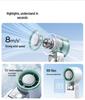 Portable Handheld Cooling Fan with Digital Display, Long Battery Life, USB Rechargeable, Foldable Design for Outdoor Use