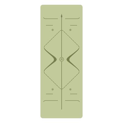 Yibei Rubber Yoga Mat with Alignment Lines