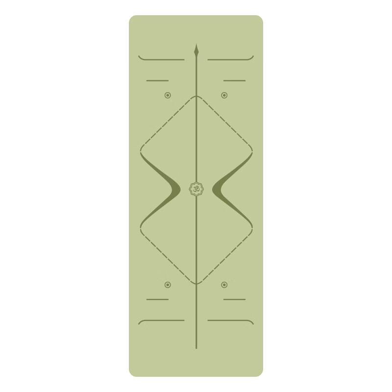 Yibei Rubber Yoga Mat with Alignment Lines