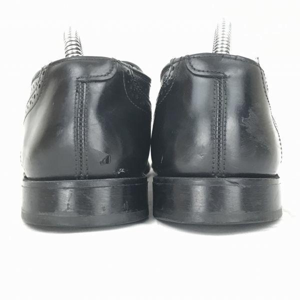 Vintage Nunn Bush USA Leather Goodyear Wingtip Black 26.5(USED)