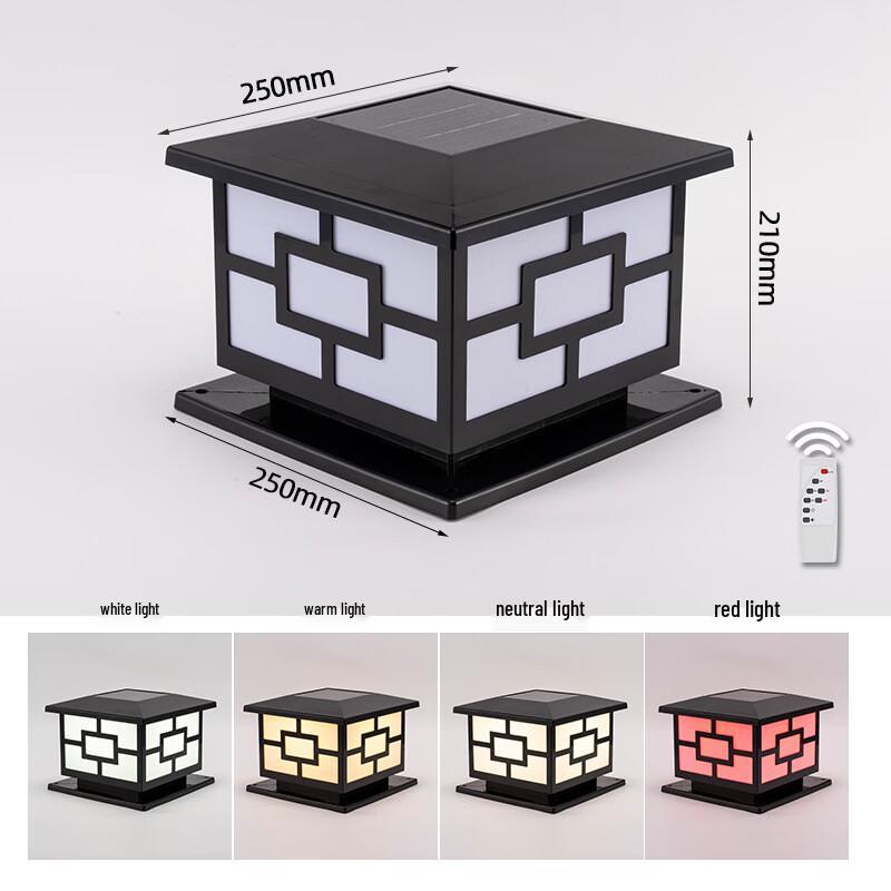 NuFeng Solar Pillar Post Light for Garden and Gate
