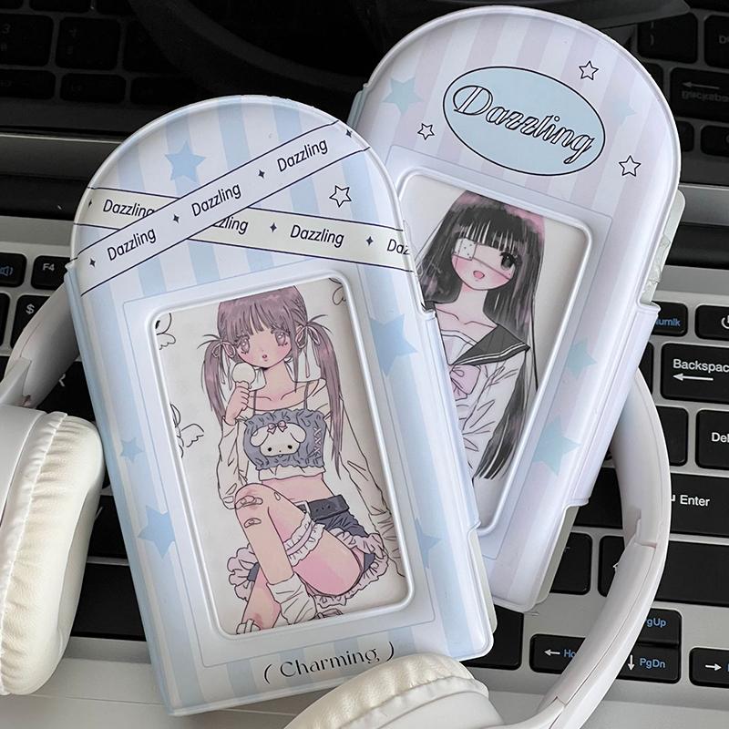 

3-дюймовый Po альбом для хранения карт Pocard Holder Sweet Ins Hollow Po альбом розовый