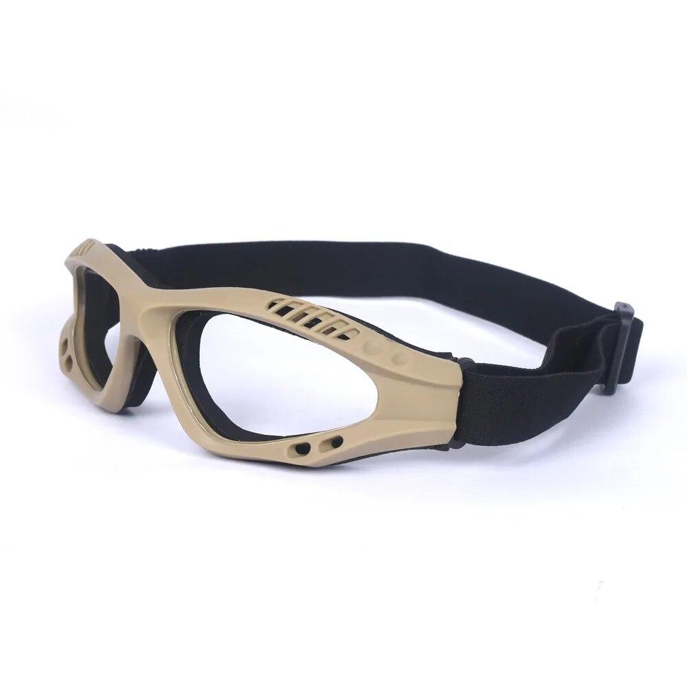 NEW Motorcycle Goggles Cycling Glasses Elastic CS Tactical Safety Goggles Windproof Anti-Dust Outdoor Sports Goggles