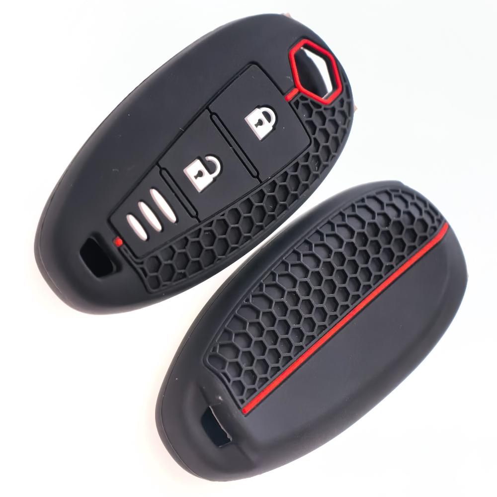 For Suzuki Baleno Ertiga Ciaz Ignis Kizashi Swift SX4 S-cross Vitars Silicone Car Smart Key Cover Case Bag Protector Keychain