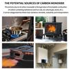 Advanced 2 In 1 Carbon Monoxide Smokes Detectors Featuring Real Time Display & High Accuracy Sensors for Household
