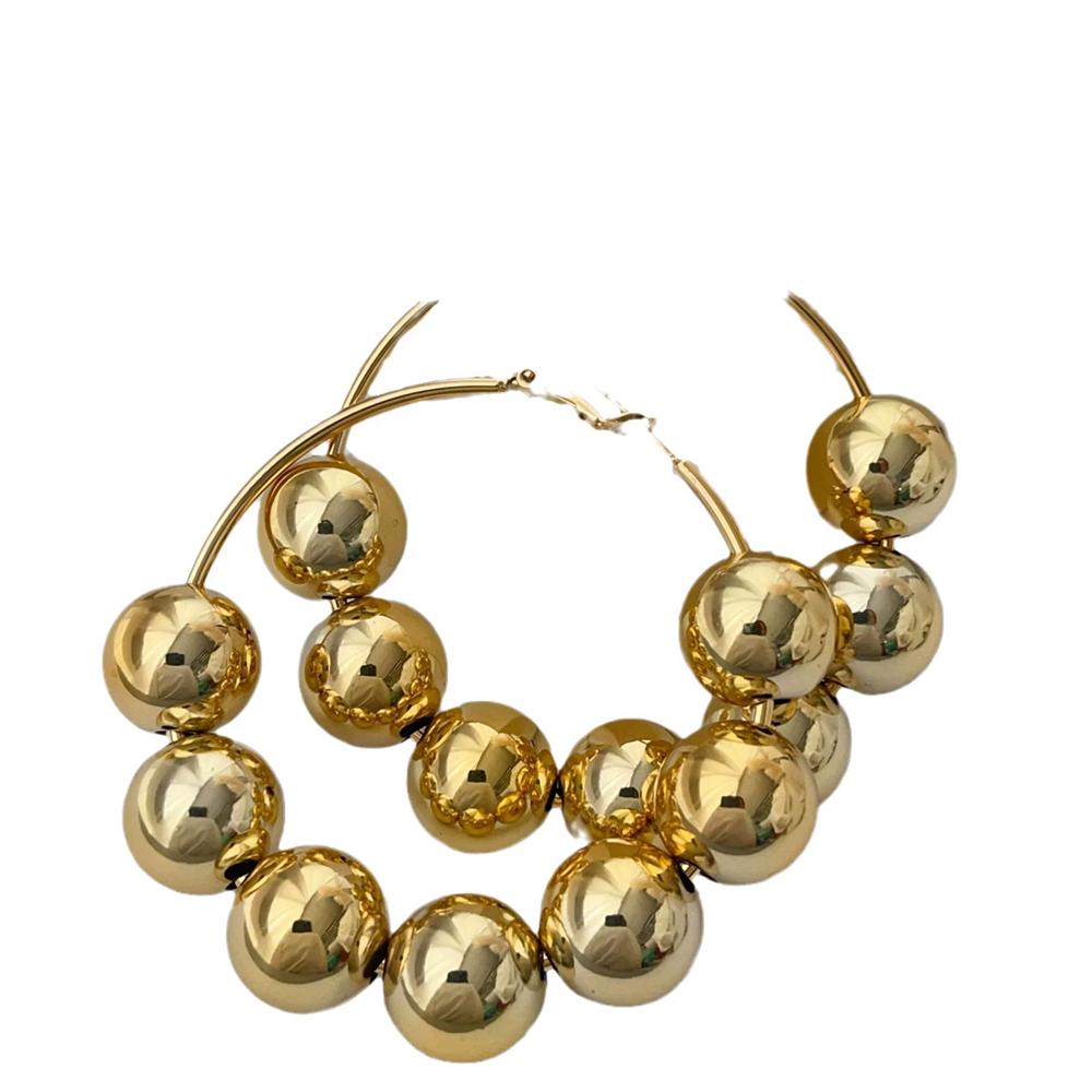 2025 new French retro beaded earrings Female Korean version simple personality earrings studs earrings Fashion jewelry accessori