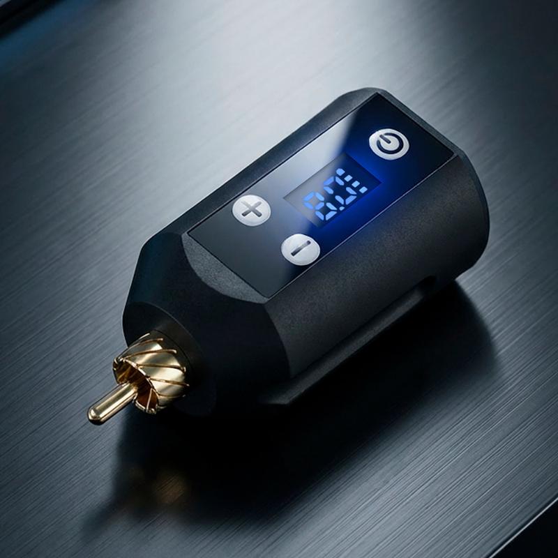 1 Stück 5–12 V Digitalanzeige USB Kabellos 1300 mAh Schnittstelle Tattoo-Stift Akku Kabellose Tattoo-Stromversorgung