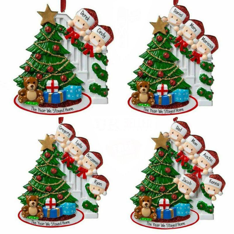 Beautiful Resin Christmas Tree Hanging Ornaments For Family Of 2-7 People