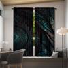 Retro Compass Print Curtains Pole Bag Christmas Decorations Daily Home Room Curtain Polyester