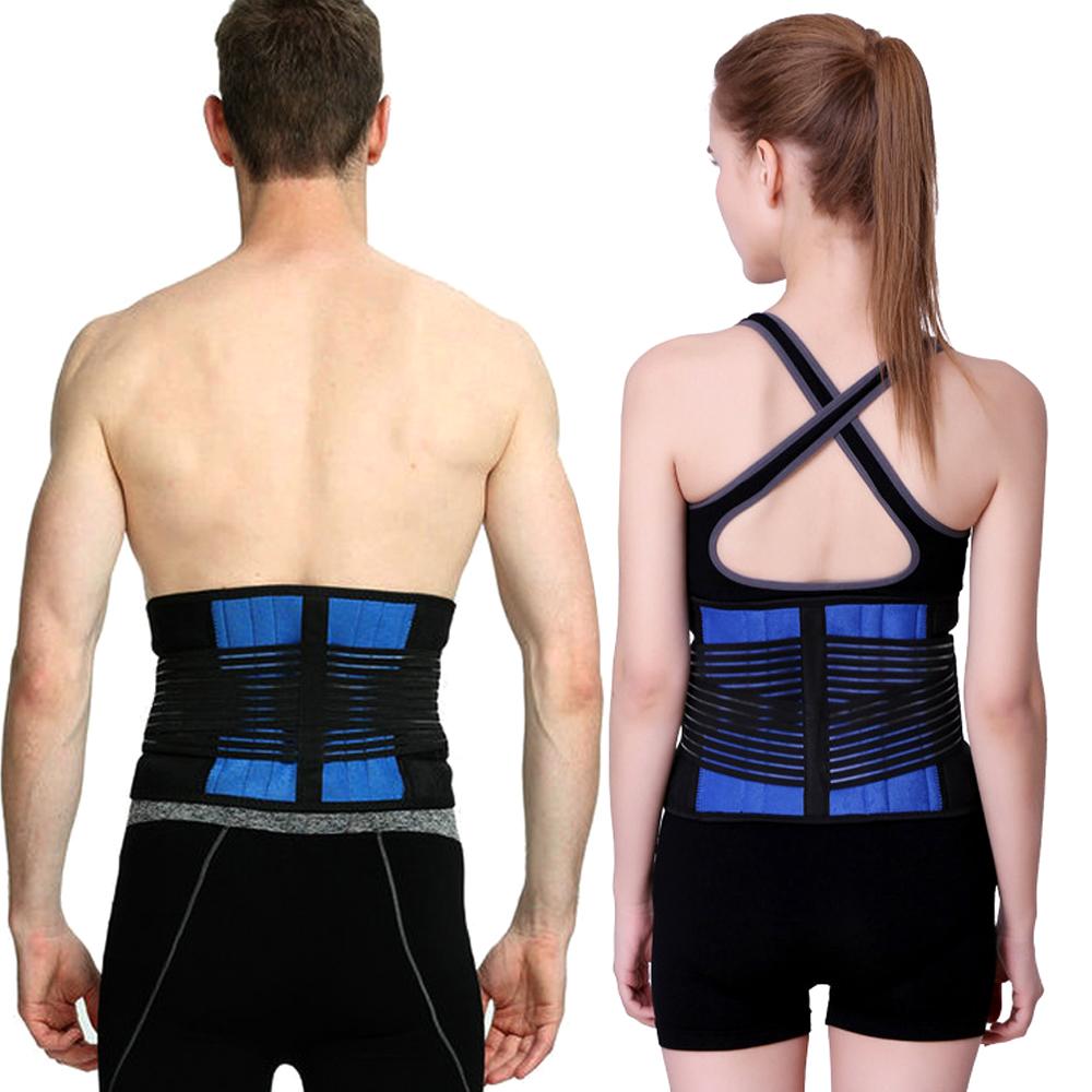1Pcs Lumbar Support Belt for Men Women, Adjustable Neoprene Back Support with Double Pull Design