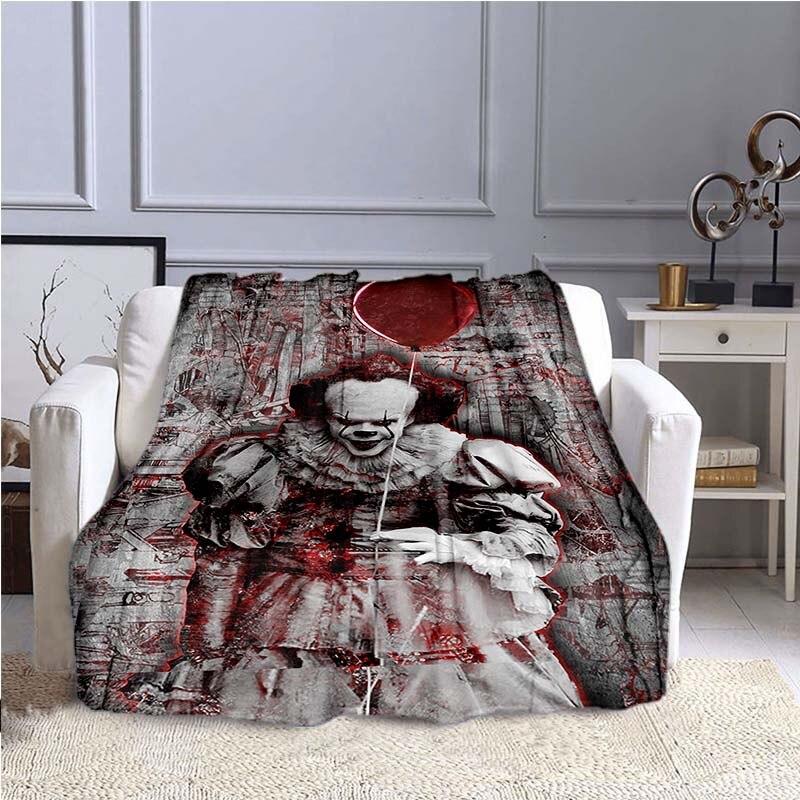 Stephen King's IT : Chapter Two Print Blanket Sofa Bed Blanket Super Soft Warm Blanket Cover Flannel Throw Blanket