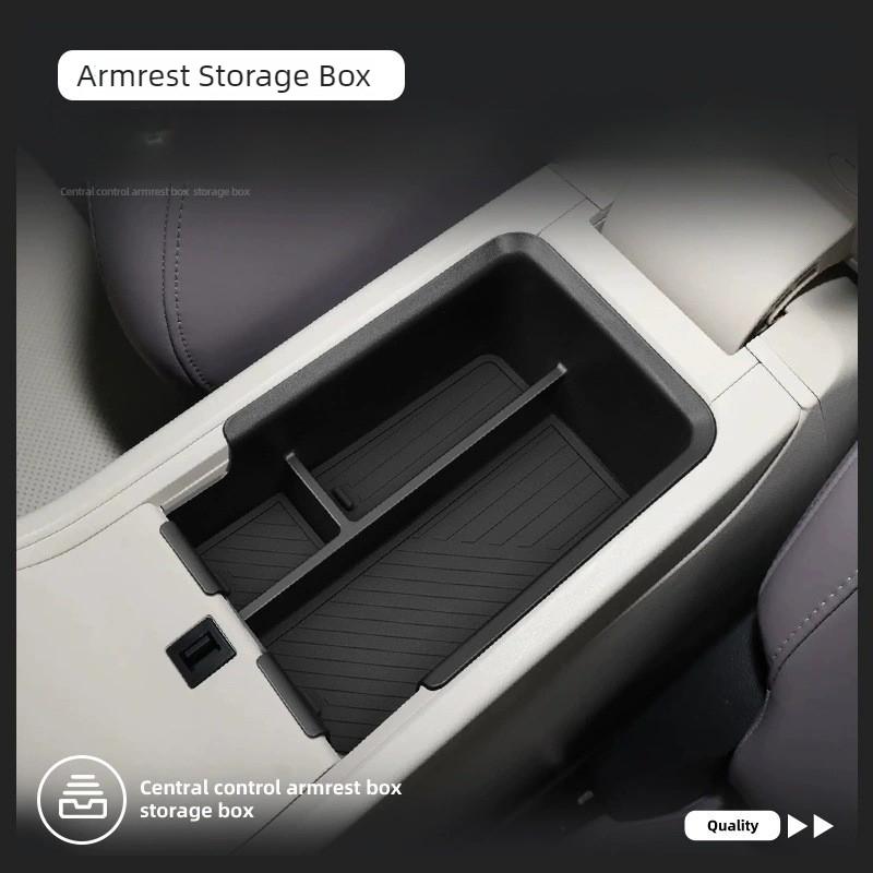 Car Storage Box for MG 4 MG4 EV Urban 2026 Armrest Storage Box Center Console Organizer Tray Car Stowing Tidying Accessories