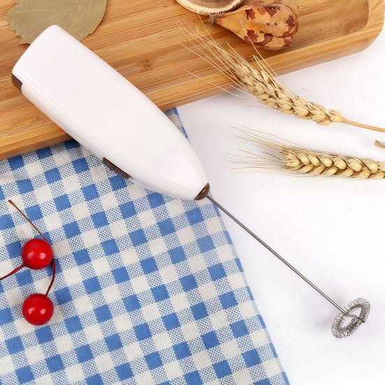 Yousheng Electric Milk Frother Whisk Handheld Foam Maker for Coffee Lattes Hot Chocolate Stainless Steel Blender for Frothing Milk Mixing Eggs