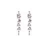 Premium Leaf Fringed Earrings, Light Luxury Geometric Water Drop Diamond Earrings Temperament Long Earrings
