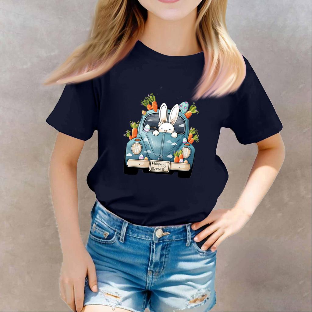 Toddler Girl Boy T-Shirts Kids Top Boys And Girls Printed Short Sleeved T-shirt