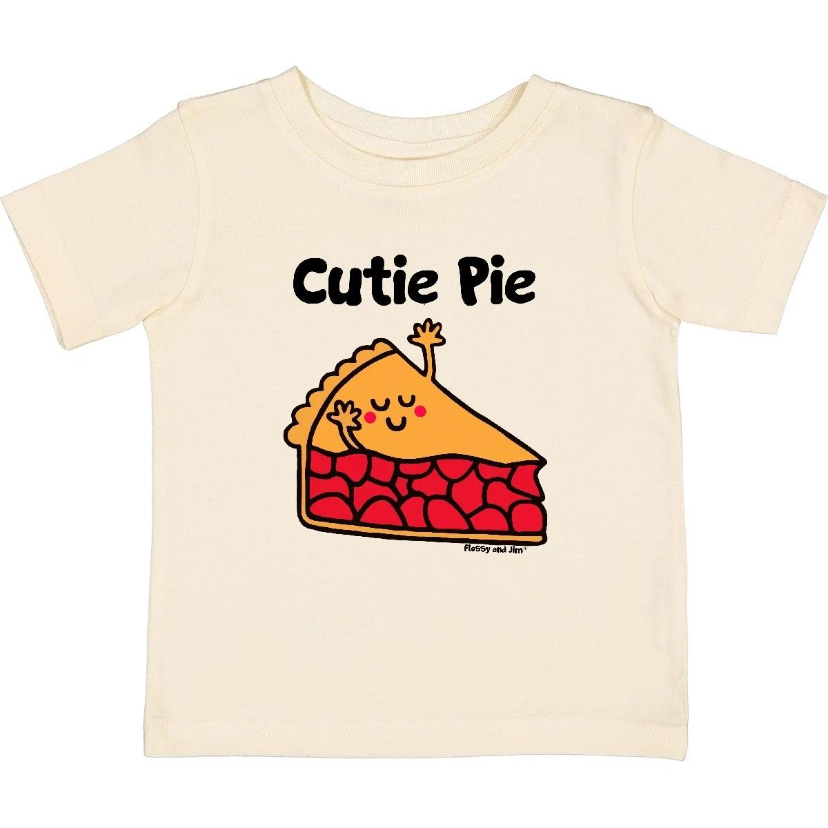 Inktastic Cutie Pie Baby kids boys T-Shirt Cute Kids Youth Cherry Big Brother Gifts Pun 130