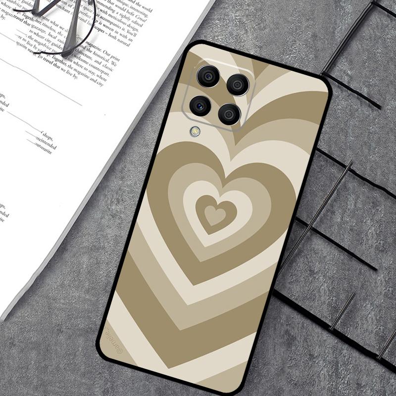 Purple Brown Pink Blue Heart Case For Samsung Galaxy M15 M11 M12 M13 M14 M06 M16 M36 M56 M31 M53 M32 M52 M35 M55 M34 M54