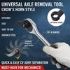 1/2PCS Axle Shaft Removal Tool 1/2 Inch Ratcheting Pry Bar Adapter Heavy-Duty Wrench Head for Automotive Repair and Maintenance