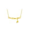 Ancient gold crafts Bamboo Necklace Fashion Design Light Luxury Simple Style choker Pendant for women Party Jewelry Gift