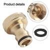 Brass Tap 3/4 Female 1/2 Quick Connector Washing Machine Garden Water Hose Quick Connect Adapter 20mm Universal Parts