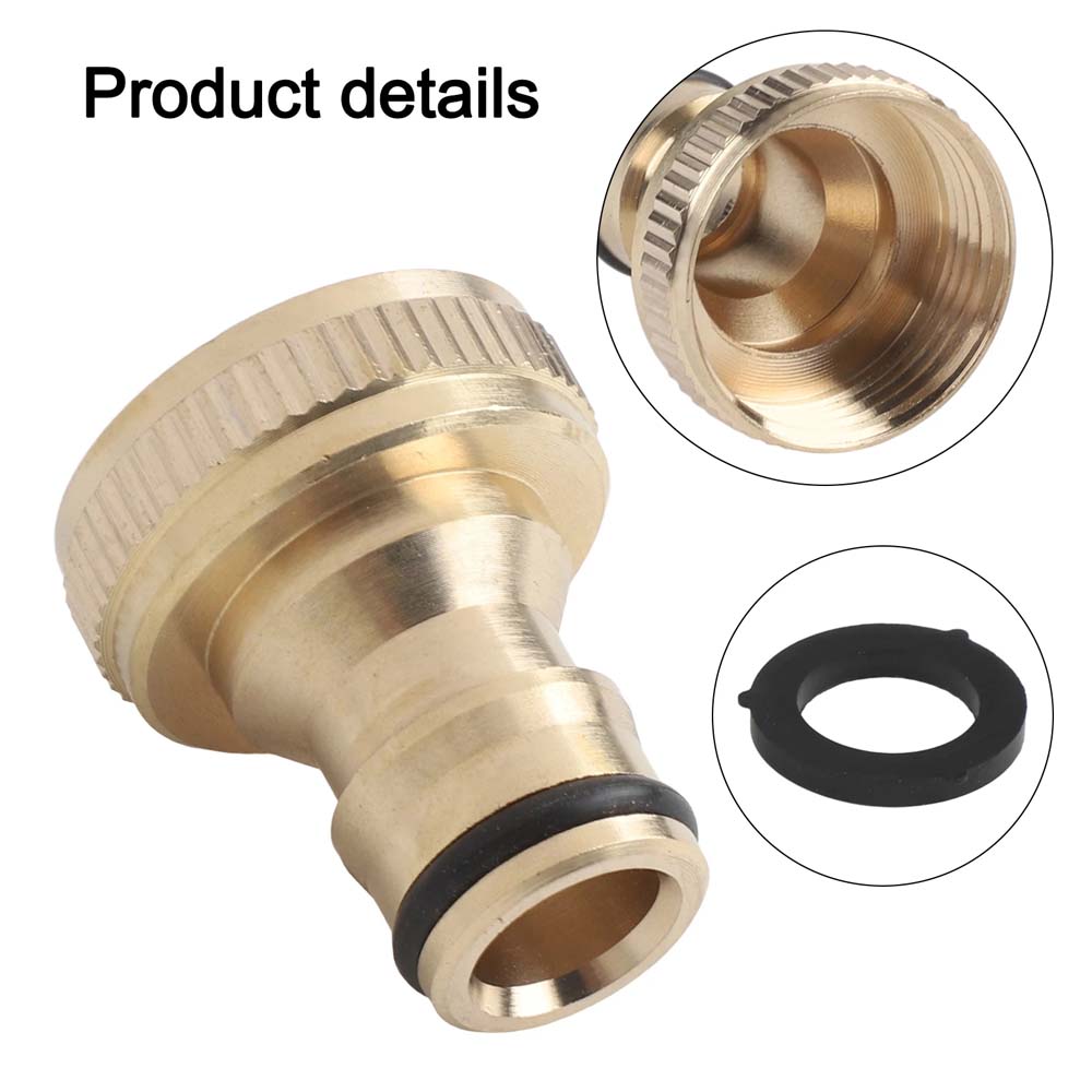 Brass Tap 3/4 Female 1/2 Quick Connector Washing Machine Garden Water Hose Quick Connect Adapter 20mm Universal Parts