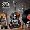 Decantador de Whisky con Forma de Guitarra, Botella de Licor de Cristal Inspirada en Ozzy Osbourne con Relieve de Calavera y Murciélago, Decoración Premium para Barra de Casa