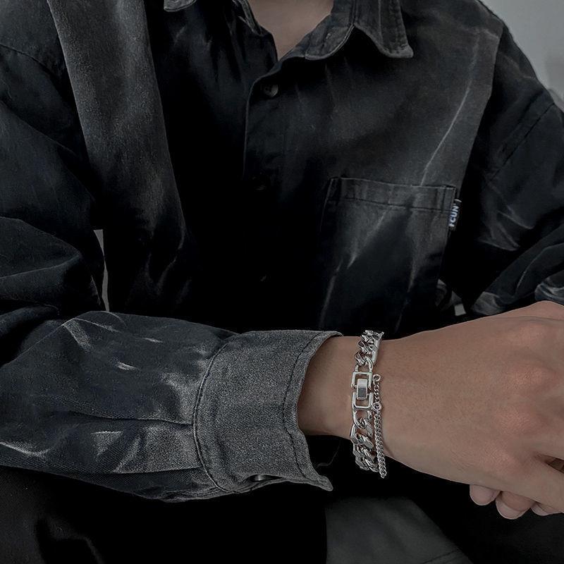 Unisex Stainless Steel Hip-Hop Chain Bracelet