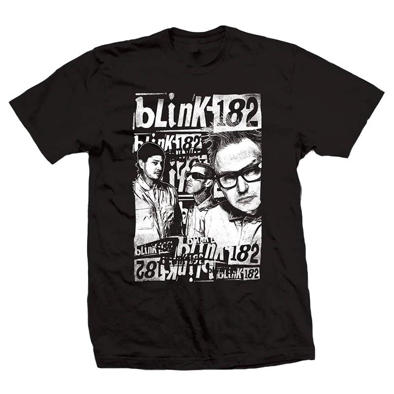 New Blink 182 - The Smiling Punk Rabbit Graffiti Rabbit Illustration - American Retro High Street Vintage Streetwear T-shirt